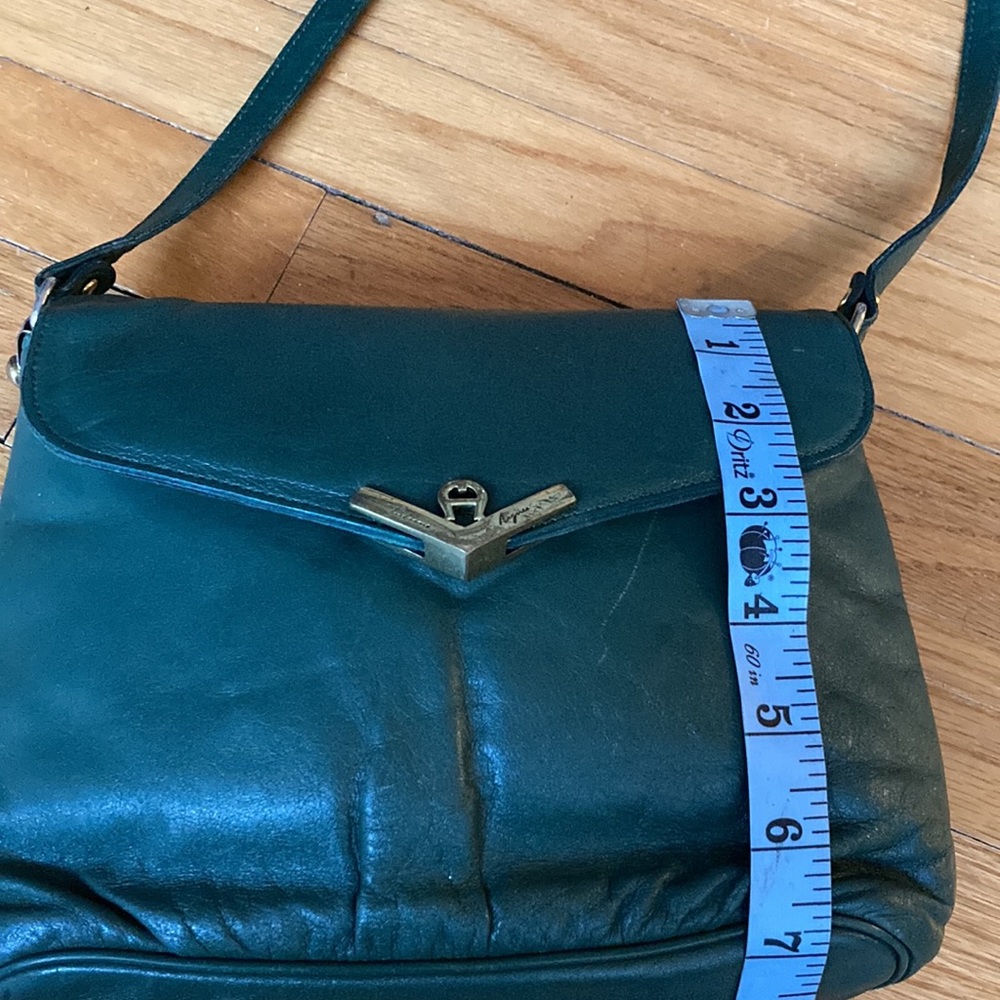 Etienne Aigner Green Leather Purse Vintage Gem
